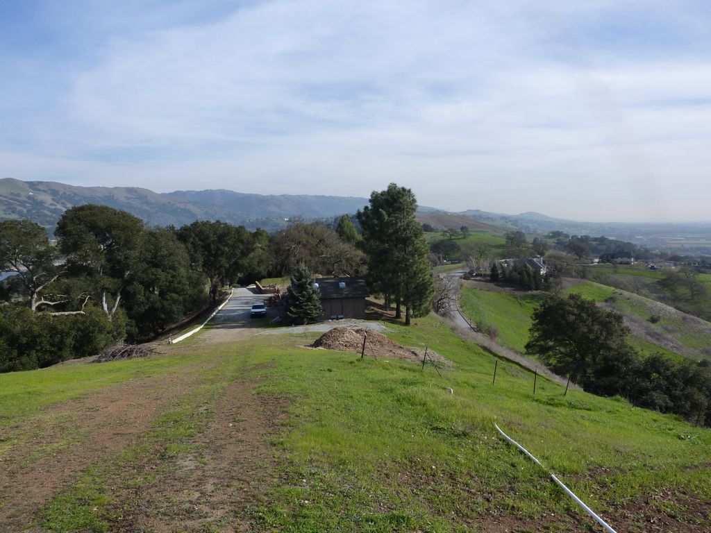 Looking South towards Hollister from near Top of Property